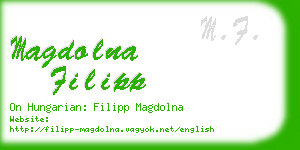 magdolna filipp business card